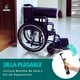 thumbnail image 5 of Silla de Ruedas Todo Terreno | Incluye Bomba de Aire y Kit de Reparación | Soporta 110 Kg, Llanta Trasera Neumática 24” | (Azul), 5 of 10