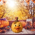 thumbnail image 4 of Cute Duck Pumpkin Figurine, Farm Animal Resin Statue Fall Thanksgiving Halloween Decoration, Rustic Cottage Farmhouse Tabletop Ornament for Porch Garden Shelf Mantel Harvest Home Decor, 4 of 5