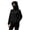Black, variant on Woman's Thin Waterproof Spring And Summer Jackets For Sports Hiking And Casual Wear Featuring A Hood Long Sleeves High Collar Zippered Pockets