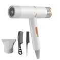 thumbnail image 2 of Hair Dryer High-power Hair Dryer Home Hair Dryer Hot Wind Comb Hair Salon Blowing Comb Gentle Ionic Styling Powerful Turbo Motor Smart Heat Control Adjustable Settings Compact & Portable, 2 of 2