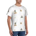 thumbnail image 2 of Bixox Men's Rabbit Blowing Dandelions Printed Short Sleeve Skinny Athletic T-Shirt, 2 of 6