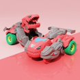 thumbnail image 3 of Deformed Dinosaur Car Deformable Portable Plastic Dinosaur Hit Deformed Car for Fun, 3 of 10