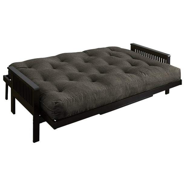 Humble And Haute Queen Textured Grey 5 Inch Futon Mattress Walmart Com Walmart Com
