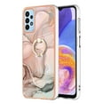 thumbnail image 2 of TECH CIRCLE For Galaxy A32 4G Case,360 Rotatable Marble Pattern Shiny Ring Holder Kickstand Soft TPU Girls Women Case Shockproof Protective Phone Case for Samsung Galaxy A32 4G 6.4" 2021,Gold, 2 of 6