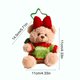 thumbnail image 3 of Llavero de fibra de poliéster, adornos navideños, osito de peluche navideño, llavero para coche, colgante para pareja, mochila, decoración, regalo de Navidad, decoraciones de Halloween, decoración de, 3 of 6