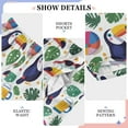 thumbnail image 6 of FORMRS Kids Pajama Pants with Pockets Size 9-10Y Boys Lounge Sleep Bottoms, Vibrant Toucans Pattern, 6 of 8