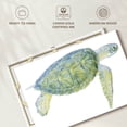 thumbnail image 6 of Elephant Stock Tranquil Sea Turtle I Wall Art - Horizontal Canvas Wall Art - Living Room Wall Decor - Animal Canvas - White And Blue Decor By Megan Meagher - 51" x 34", 6 of 8