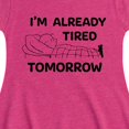 thumbnail image 3 of Peanuts - Tired Tomorrow - Toddler & Youth Girls Fit & Flare Dress, 3 of 5