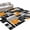 Orange, variant on Navy Blue Black Geometric Hallway Runner Rug 2x6 Washable Non Slip Kitchen Runner Rug for Bedside Bathroom Modern Color Block Abstract Indoor Floor Carpet Area Rugs for Living Room Bedroom Office