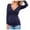 Navy, variant on Taqqpue Womens Maternity Nursing Tops Long Sleeve V-Neck Solid Maternity Breastfeeding Tee Shirts Layered Wrap Pregnancy Blouses Top Postpartum Maternity Shirts Summer Maternity Clothes