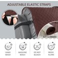 thumbnail image 4 of Housse de Sofa Inclinable, Housses de Canapé Inclinable, Housse de Canapé Inclinable à Mouvement Protecteur de Meuble avec Sangles Élastiques (3 Places Standard, Chocolat, 4 of 6