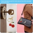 thumbnail image 4 of Uxcell Cherry Charm, Enameled Keychain Cute Cherry Pendant Keyring Purse Bag Accessories Car Ring Pendant Pink, 4 of 7