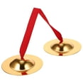 thumbnail image 1 of KAKOWELY Cymbale à Main en Métal Cymbale Percussion à Main Instrument de Rythme pour Tout-Petits Jouet 3.43"X3.43"X0.39 Pouces, 1 of 4