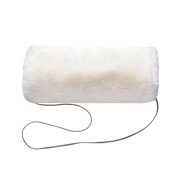 Cateissary Chinlon, manguito portátil de invierno y otoño para mujer, reemplazo de Color sólido, calentador de manos para mantener el calor, accesorios Suministros térmicos Blanco Cateissary HA071768-02