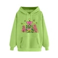 thumbnail image 4 of FDGIU ‌Women's Christmas Hoodies 2025 - Oversized Xmas Tree Print Sweatshirt, Long Sleeve Holiday Pullover Tops, 4 of 4