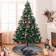 thumbnail image 7 of Sikiie Elephant Fireworks Celebration 30-48 inches {designName} Print Christmas Tree Skirt Snowman Xmas Tree Skirt with Edge Christmas Decorations for Holiday Party-48", 7 of 7