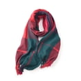 thumbnail image 1 of Bufanda para mujer, bufanda a cuadros, chal de invierno, bufanda de cachemira con borlas, bufandas grandes de gran tamaño, 1 of 5
