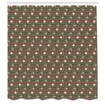 thumbnail image 2 of Ambesonne Music Shower Curtain, Rock and Roll Instruments, 69"Wx84"L, Army Green and Red, 2 of 4