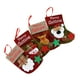 thumbnail image 1 of Calcetines navideños, paquete de 4 calcetines navideños de Papá Noel, muñeco de nieve, reno, oso y personajes navideños de peluche 3D, 1 of 7