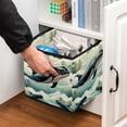 thumbnail image 5 of Whale Foldable Toy Box Organizer Bins Storage Cubes with Handle, 10.8"x10.5"x10.6", Large Capacity, 5 of 6