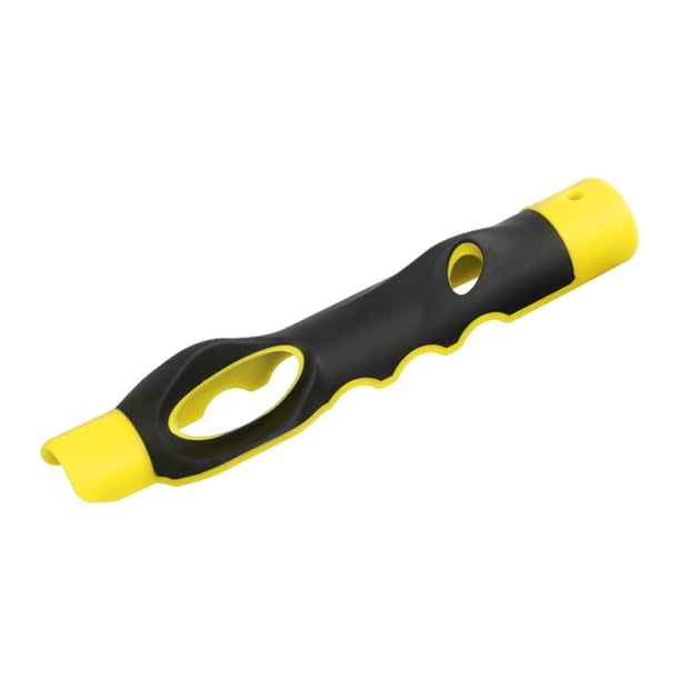 Empuñadura de entrenamiento de swing de golf, accesorio de golf portátil y ligero, ayuda de entrenamiento para amarillo