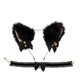thumbnail image 1 of Orejas de gato negro (oreja de gato en forma de moño al vapor) Juego de 2 piezas (diadema + collar), linda oreja de gato artificial de piel de zorro Orejas de gato (oreja de gato en forma de moño al v, 1 of 5