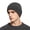 Black+grey, variant on Reversible Knit Winter Beanie Hat for Men & Women, Unisex Warm Cuffed Skull Cap, Soft Cozy Cold Weather Hat