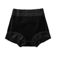 thumbnail image 3 of lnmuld Solid High Waist Lace Shapewear Shorts Butt Lifter Seamless Body Shaper for Women Color:Black,Size:S, 3 of 5