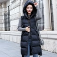 thumbnail image 6 of Ailaofu Long Puffer Vest Women Quilted Hooded Vest Padded Sleeveless Coat Jackets With Pockets, 6 of 7