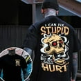 thumbnail image 2 of I Can’t Fix Stupid But It’s Gonna Hurt T-Shirt – Funny Gen X Graphic Tee, 100% Cotton Unisex Comfort Fit, Custom Classic Collar for Men & Women, 2 of 5