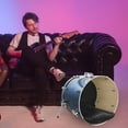 thumbnail image 3 of OULII Soundproofing Drum Muffle 1Pack with Black Polyester for Drummers Practice, 3 of 5
