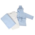 thumbnail image 1 of Bambini Newborn Baby Boys 3 Pc Layette Set (Gown, Robe, Fleece Blanket), 1 of 3