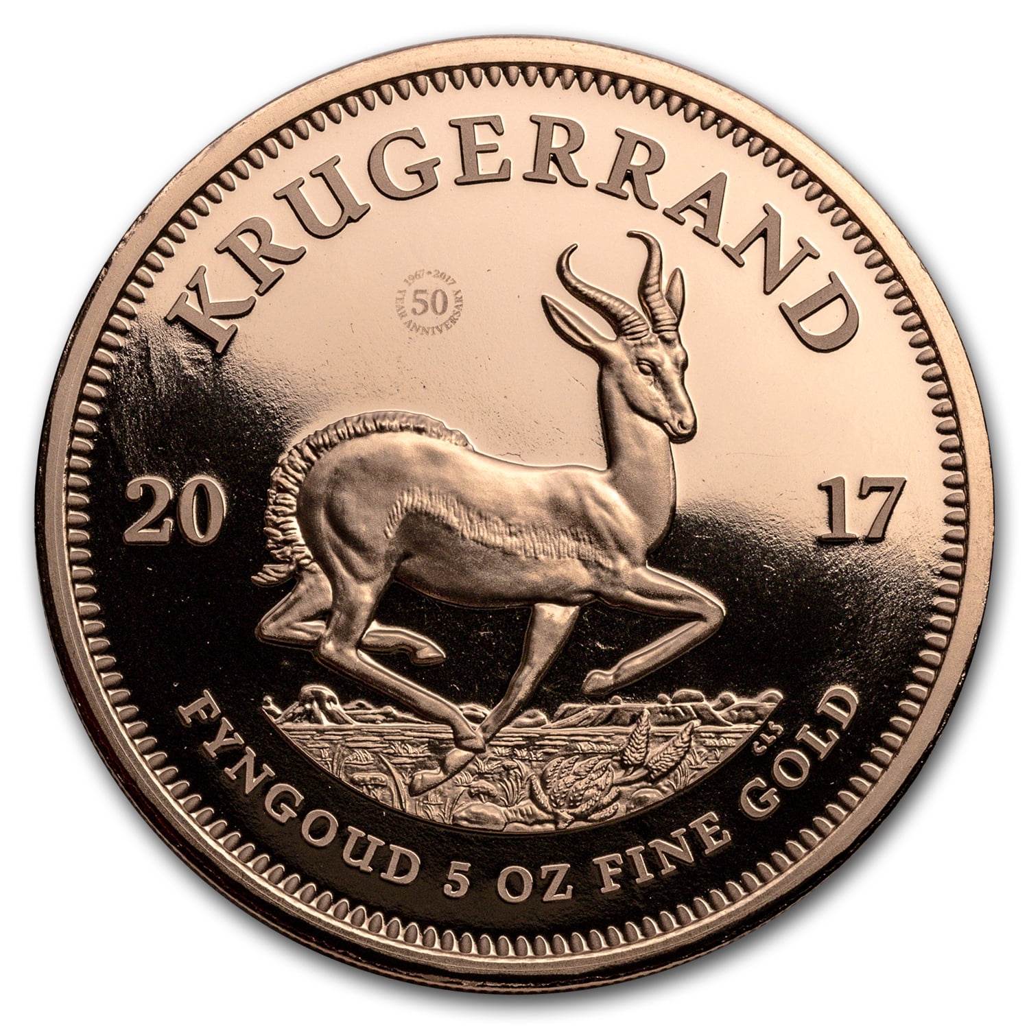 South African Mint - 2017 South Africa 5 oz Gold Krugerrand Proof ...