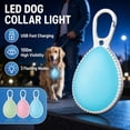 thumbnail image 3 of Pet Glow Pendant for Dog Collar, USB Rechargeable Safety Light for Night Walks, 3 Mode LED Beacon for Pets with Carabiner, 3 of 9