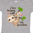thumbnail image 4 of Inktastic Hanging with My Grandma Boys or Girls Baby Bodysuit, 4 of 5