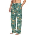 thumbnail image 6 of Honiee Flowe Rooster for men - a sleek fusion of Straight Pajama Pants, versatile Lounge Pants, and cozy Sleepwear, all rolled into one-Medium, 6 of 6