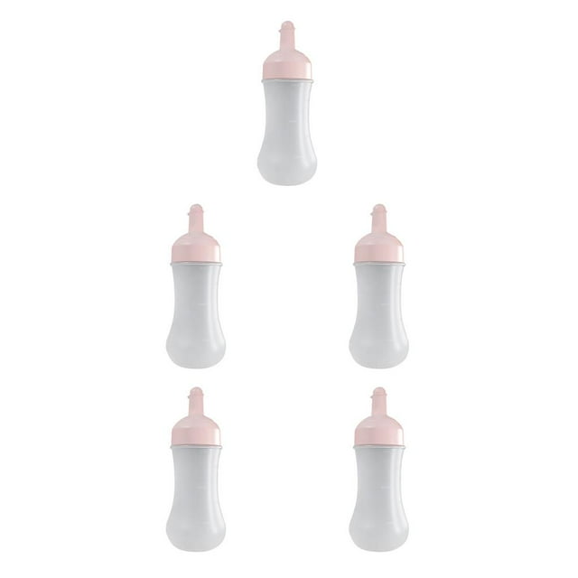Youkk Squeeze Bottle Condiment Dispenser Salad Sauce Ketchup Squeezing Container Pink 5Set