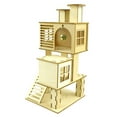 thumbnail image 5 of XROMTBEM Hamster Wooden Villa Small Pets Cage Accessories Climbing Toy for Chipmunk Rat, 5 of 19
