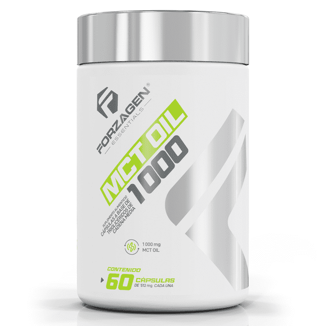 MCT Oil Triglicéridos de Cadena Media Keto Forzagen Essentials MCT Oil 60 capsulas Forzagen MCT Oil