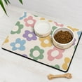 thumbnail image 2 of Illustration Daisy Dog Bowl Mat - Waterproof Absorbent Pet Placemat - Non-Slip Floral Pattern - Boho Daisy Aesthetic - Large Size for Messy Drinkers, 2 of 5