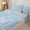 Blue, variant on Manfei Pink Bow Daisy Love Heart Print Zipper Twin Comforter Sets with Fitted Sheet and 2 Pillowcases for Girls, Cute Bows Zipper Bedding Set, Pink Reversible, 4pcs
