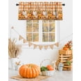 thumbnail image 2 of Valances for Windows Fall Thanksgiving Rod Pocket Cafe Window Treatments Valance Curtains for Kitchen Bathroom Laundry Basement Windows 42"x18", 2 of 6