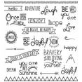 thumbnail image 3 of Adventure Queen Size Duvet Cover Set, Various Quotes on Happiness and Self Value Uplifting Phrases Being Who You Are, Decorative 3 Piece Bedding Set with 2 Pillow Shams, Black White, by Ambesonne, 3 of 3
