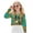Boston Terrier Heart, variant on Stylish Girls Crop Top Long Sleeve Crewneck Cropped Sweatshirt Comfy Sweater for Fall Winter Fashion Age 5-6 Kids Youth Teens, Peacock Blue
