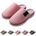 thumbnail image 4 of NOKIO Women's House Slippers Soft Plush Knitted Slides Cotton Indoor Outdoor Shoes with Non-S𝗅ip Sole, Memory F𝗈𝖺m Slide Warm Comfort Ladies Slipper for Home, Bedroom, Patio Use, 4 of 7