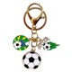 thumbnail image 2 of Llavero con colgante de fútbol | Adorno metálico para coche y recuerdo para aficionados al deporte | Regalo y recuerdo para aficionados al fútbol, 2 of 5