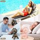 thumbnail image 3 of 8 Inch Portable Rechargeable Mini Desk Fan with Rotating Head 13 Hours Usage,Cute Dog-Shape 3 Speeds Small Desk Fan for Home/Desktop/Office (Brown), 3 of 5