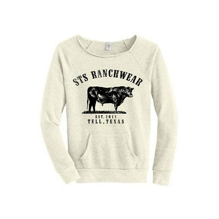 STS Ranchwear Western Sweatshirt Womens Cow 2XL Wheat STS9582VW