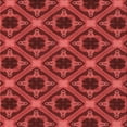 thumbnail image 1 of Ahgly Company Indoor Square Patterned Tomato Sauce Red Area Rugs, 6' Square, 1 of 6