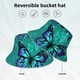 thumbnail image 2 of Balery Blue Floral with Butterflies Sombreros para el sol para hombre y mujer, sombrero de pescador con UPF 50+, 2 of 6